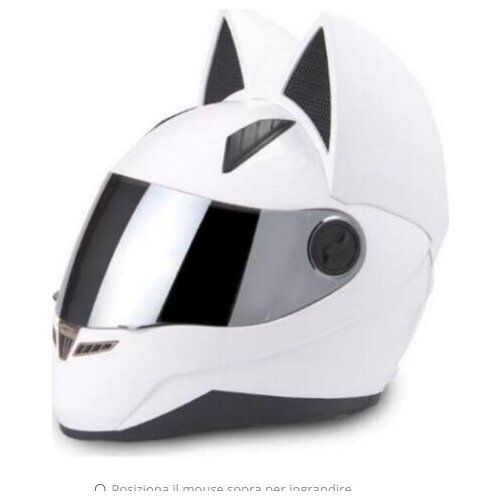 Motorcycle helmet 2018 cat ears full wool personality helmet 4 color pink yellow black white