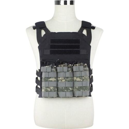 Nylon MOLLE TacticalTriple Open-Top Magazine Pouch FAST AK AR M4 FAMAS Mag Pouch Paintball Pouches Equipment