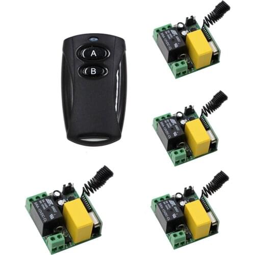 New AC 220V Wireless Remote Switche Remote Control Light Switch 1CH 10A Radio Relay Module Wireless Receiver Transmitter