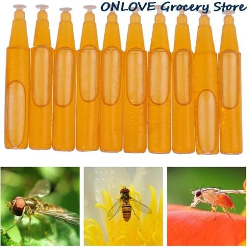 10Pcs Fruit Fly Attractant 2ml Trap Bait Beekeeping Beehive Tool Killer Orchard Insect Repellent Supplies Trapping Tool Liquid