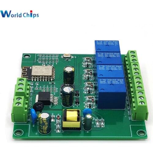 ESP8266 ESP-12F WIFI Relay Module 4 Channel AC90-250V/DC7-30V/5V Delay Relay Switch For ARDUINO IDE Smart Home IOT Remote