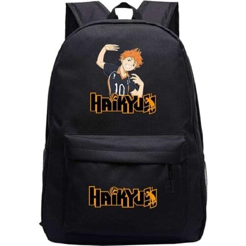 New Anime Haikyuu Karasuno Backpack Laptop Backpack Women Men Backbag Travel Daypacks School Bookbag Harajuku Backpack Mochila