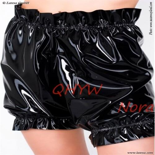 Sexy Latex Underwear Boxer Shorts Briefs Handmade Women Short Pants Kakegurui Cosplay Costume