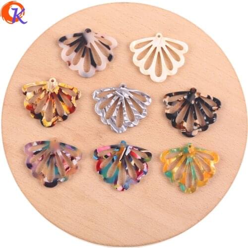 Cordial Design 31*36mm 50Pcs Jewelry Making/DIY Earrings Accessories/Leaf Shape/Acetic Acid/Hand Made/Jewelry Findings Component