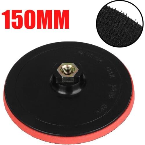 6 Inch M14 Female Thread Polishing Pad Rubber Backing Pad Angle Grinder Polishing Sanding Disc For Electric Grinder Polish Tool