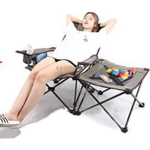 Recliner folding lunch break outdoor beach folding chair fishing chair portable back chair siesta chair lazy chair