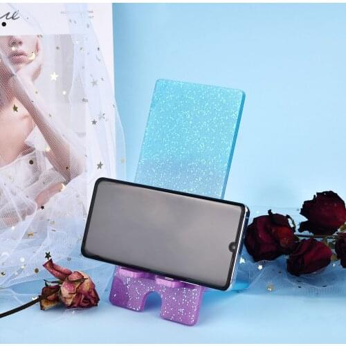 Mobile Phone Stand Silicone Mold Phone Portable Holder Epoxy Resin Molds Craft Keychain Pendant Mold Portable Jewelry Tools