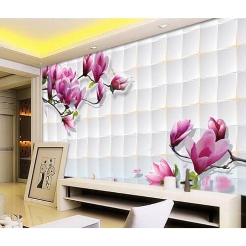 3d room wallpaper Flowers 3D stereoscopic TV backdrop photo wall murals wallpaper Home Decoration