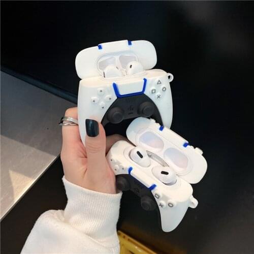 Game console PS 5 Gamepad PS5 Case for Airpods 1 2 3 Pro Remote control handle Earphone phone headphone cover for air pods