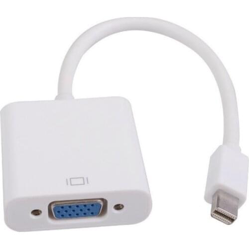 Mini DP To VGA Adapter Cable Mini Displayport Thunderbolt To VGA D-Sub Converter 1080P Cables For Macbook Pro Air iMac Mac Mini