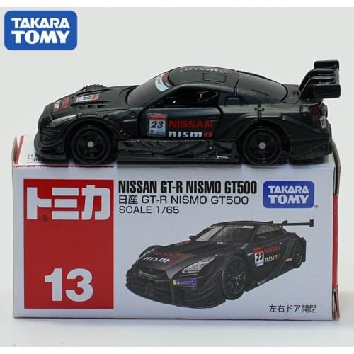 Takara Tomy Tomica 1:65 Nissan GTR Nismo GT500 Wide Body Alloy Diecast Diorama Car Model Miniature Carro NO13 Toys Free Shipping