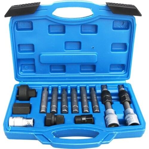 13Pc Set Power Steering and Alternator Pulley Removal and Installation Tool Set