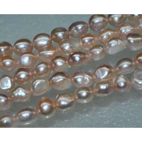 Natural Rare 5strs AA+8-9mm luster baroque freshwater pearl