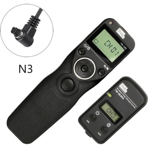 Pixel TW283 TW-283 N3 Wireless Timer Remote Control For Canon 7D 5D Mark ii 1D 6D 7D2 5D3 50D 40D 30D 10D Camera Shutter Release