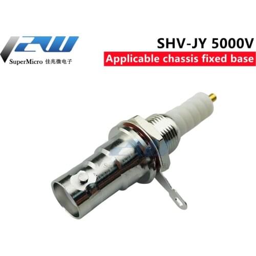 Connector RP-BNC Female Plug Bulkhead Nut SHV 5000V High Voltage RF Coaxial Adapter High quantity For Audio Speaker