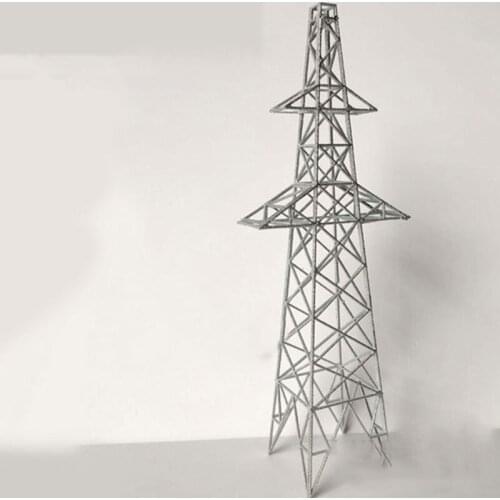 1:87 Ho Scale DIY High-Voltage Line Tower Model Power Grid Power Facilities Power Supply Bureau Construction Scenery Funny Toys