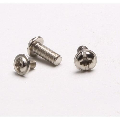100PCS Round Head With Screws / With Screws / Computer Screws / Comes With A Pad M3*4/5/6/8/10/12/16 GB818