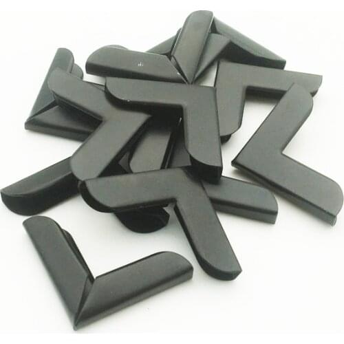 20PCS 28X28X6mm Metal Black Corners For Books Scrapbooking Photo Albums Menus Corner Protectors Metal Crafts DIY Ornament SC137