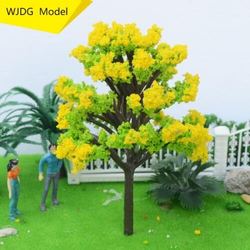 20 PCS plastic peach tree DIY architectural model material, landscape tree sand table model, model train n scale model trains