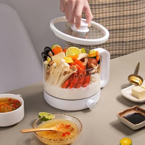 1.2L Electric Stew Pot Small Multi-function Electric Pan Portable Slow Cooker Dormitor Cooking Pot Stewing Porridge Soup 220V