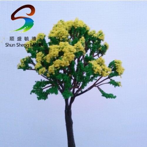 8cm Scale model flower tree for model train railroad scenery accessory trees model