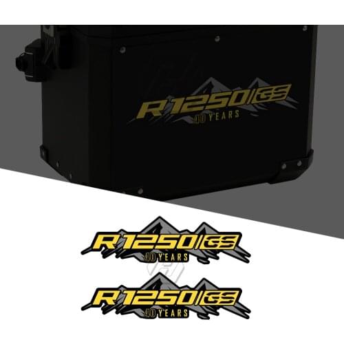For BMW Motorrad Aluminum Box R1200GS R1250GS ADV 40 Year Decals Motorcycle Sticker