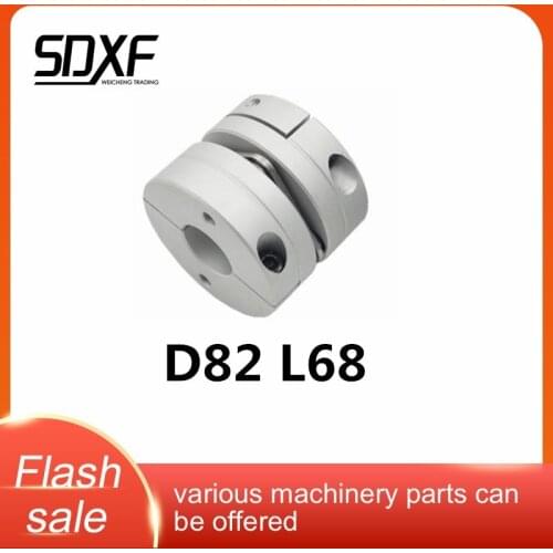 Aluminum alloy D82L68 single diaphragm coupling elastic joint D82mm L68mm ball screw step servo motor encoder computer FA parts