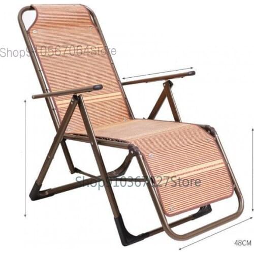 Recliner Stack Lunch Break Summer Cool Balcony Home Leisure Nap Chair Office Back Folding Chair Bamboo Chair