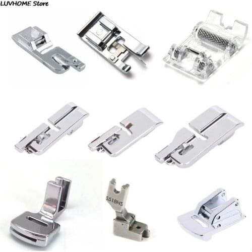 Domestic Sewing Machine Foot Presser Rolled Hem Feet Set Sewing Accessories