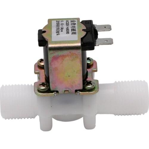 12/24/220V Electric Solenoid Valve Magnetic DC N/C Water Air Inlet Flow Switch 1/2" Drop Ship