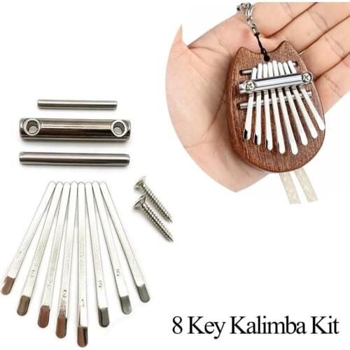 Kalimba Key Thumb Piano 8 Keys Bridge Saddle Hardware Pack For Kalimba Thumb Piano Diy Replacement Part Accessory