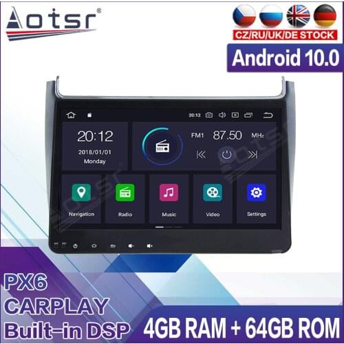 Android Radio Tape Recorder Car Multimedia Player Stereo For VW Volkswagen POLO 2012 2013 2014 - 2016 Head Unit Carplay GPS Navi