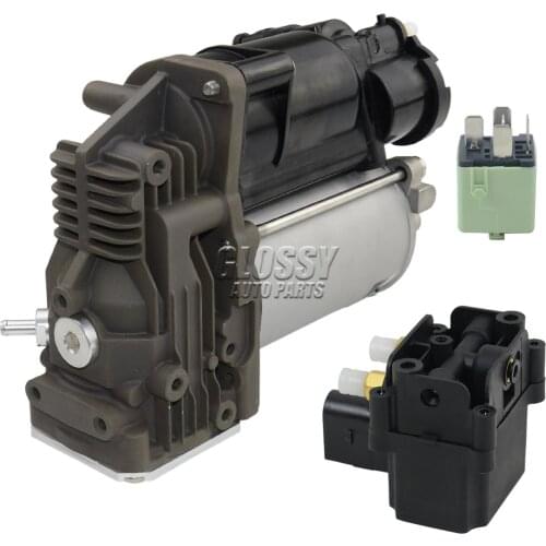 AP03 New Air Suspension Compressor Pump with Solenoid Valve For BMW X5 E70 X6 E71 E72 --2 Corner Style 37206799419,37206859714