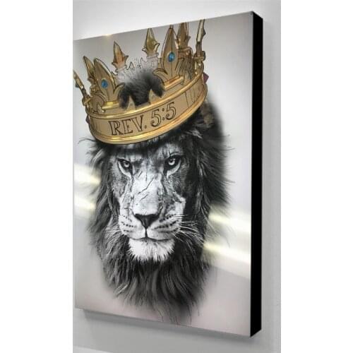 Wall Art Pictures A Lion With Dignity HD Animal Cool Prints Poster Home Decor Canvas Paintings Modular No Frame For Living Room