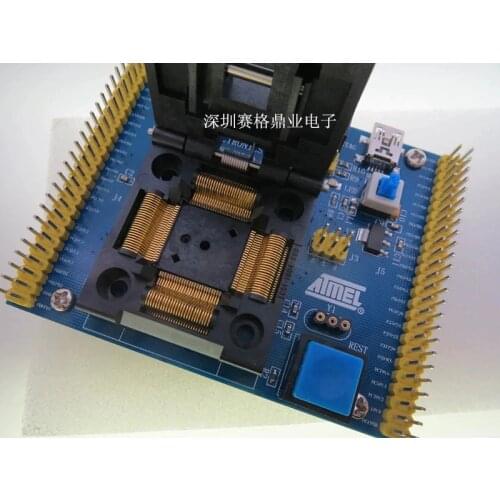 Original ATMEL IC Test Seat ATmega1280 ATmega2560/ATmega640 Burning Programm QFP100 Socket Adapte