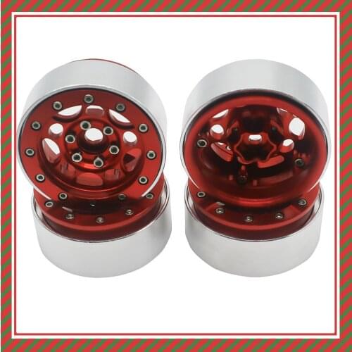 4 pcs/set machined alloy rim beadlock 1.9 wheels for Redcat Gen8 crawler upgraded parts