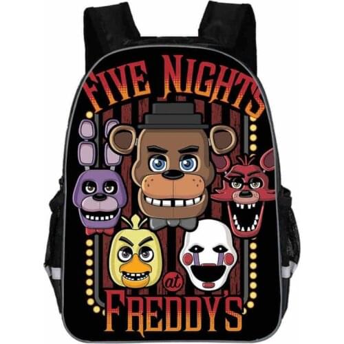 Freddy Backpack Animal Anime FNAF Chica Foxy Undertale Sans Casual School Bags Toddlers Boys Girls Teenager Mochila Gift Bolsa