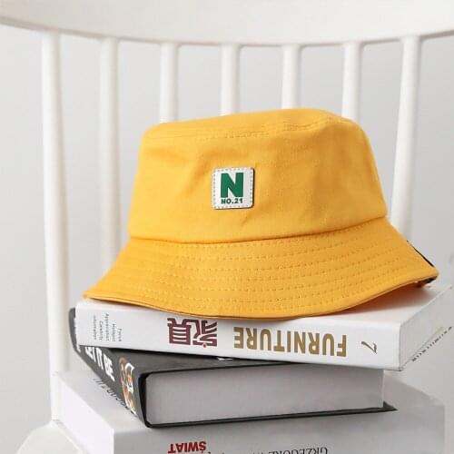 Letter N Bucket Hat Fisherman Hats Men Women Summer Hip Hop Dancer Cotton Panama City Cap Sun Beach Bucket gorro pescador