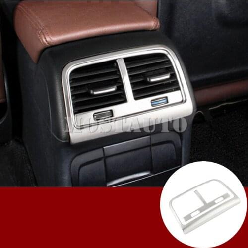 For Audi Q5 8R Interior Console Rear Air Vent Outlet Trim Cover 2009-2015 2pcs Car Accessories Interior Car Decor Car Trim