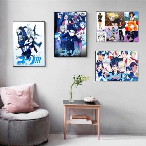 Yuri on Ice Anime Characters Canvas Painting Posters and Prints Wall Art Decorative Picture Canvas Painting for Living Room Home