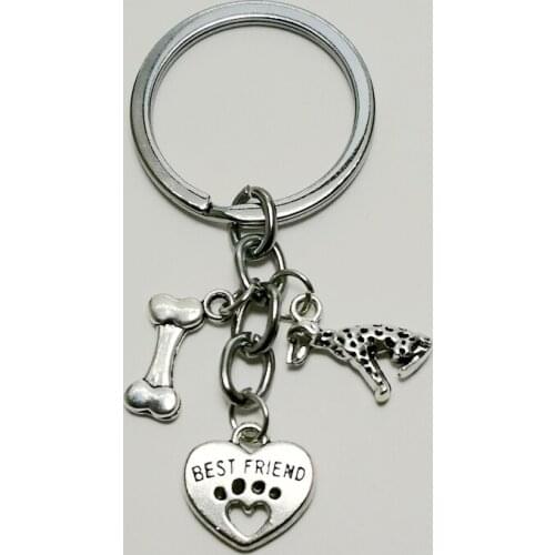 1PCS best friend pendant keychain MINI puppy DIY keychain jewelry pet pendant