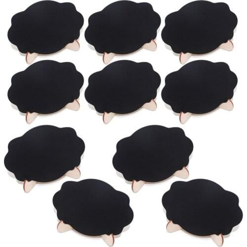 5pcs/lot Wooden Mini Kawaii Cloud shaped Blackboard Message Sign With Hang String Wedding Party Decoration Supplies