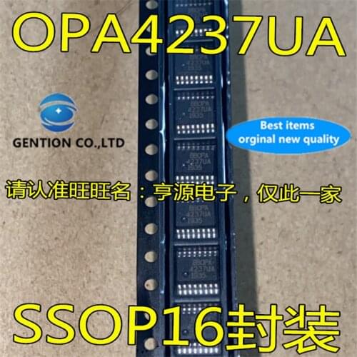 10Pcs OPA4237 OPA4237U OPA4237UA SSOP16 Operational amplifier chip in stock 100% new and original