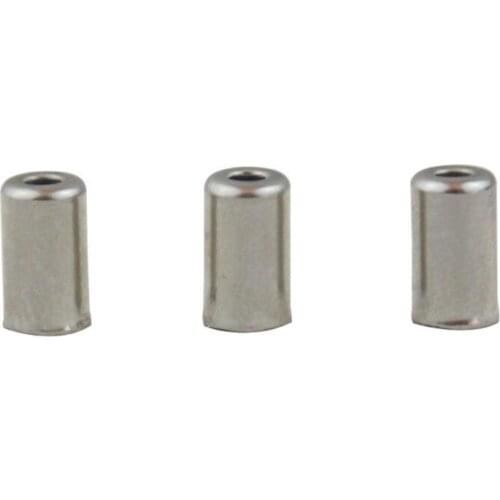 10PCS Bike Brake Derailleur Shifter Cable End Caps Silver Metal Bicycle Part Bike Cable Caps Bicycle Accessories