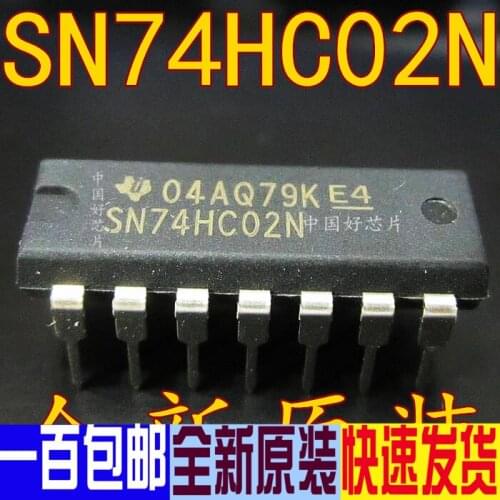 100% New&original SN74HC02N 74HC02 DIP14 2