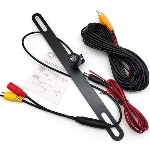 170° Car Reverse Camera License Plate Rearview Kit Night Vision Waterproof
