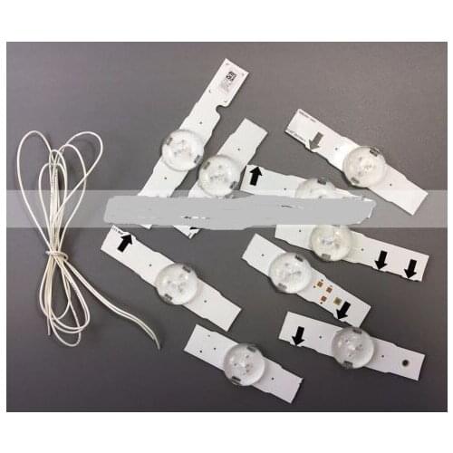 2 Pack x Led Strips 3v Bulbs Diodes 32-65 inch Tv for Samsung Optical Lens Fliter Backlight w/ cable Double-side Tape 10pcs/pack