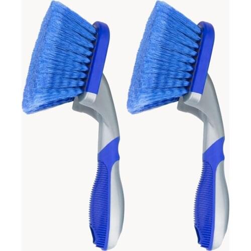 2 Pack Wheel Brush Hub Brush For Car Auto Short Handle Tire Cleaning Brush Scrub Brush For Wheel Detailing Wheel Cleaner Dirt Re