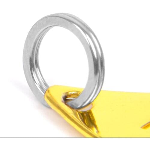 200pcs 3, 3.5, 4, 7,7.5 mm Stainless Steel Heavy Duty Split Rings for Blank Lures Hard Bait Terminal Tackle Fishing Accesssories