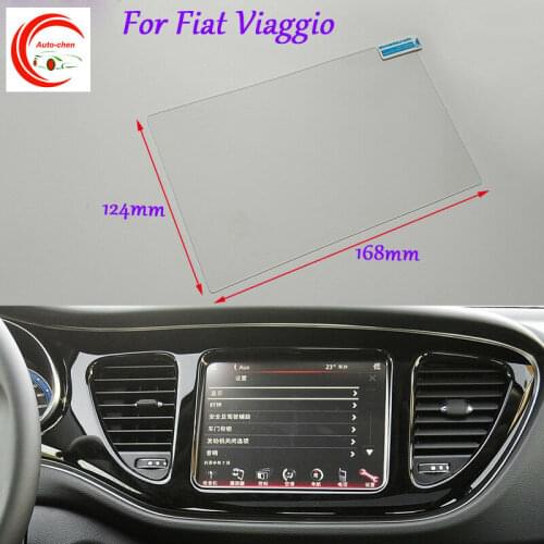 8.4 Inch Car GPS Navigation Screen HD Glass Protective Film For Fiat Viaggio Interior Sticker Accessories